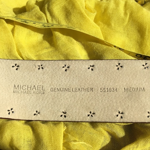 MK Leather studded belt sz M - Picture 7 of 11